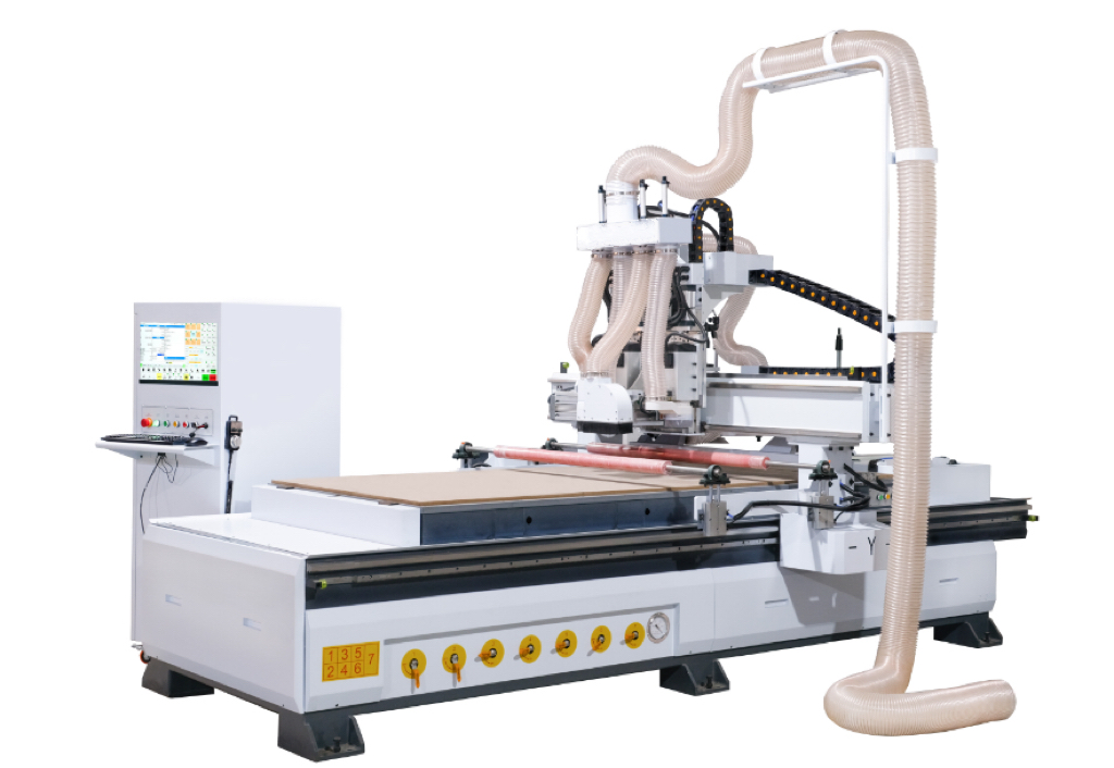 数控纵横开料锯、纵横锯雕刻一体机、全自动纵横裁板雕刻机、批量锯切