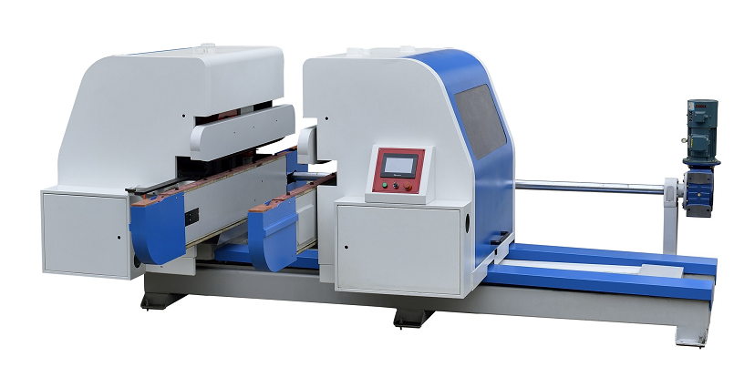 重型履带式双端铣_木地板开槽双端铣_全自动清边铣槽一体机